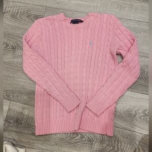 Ralph Lauren Pink Cable Knit Sweater